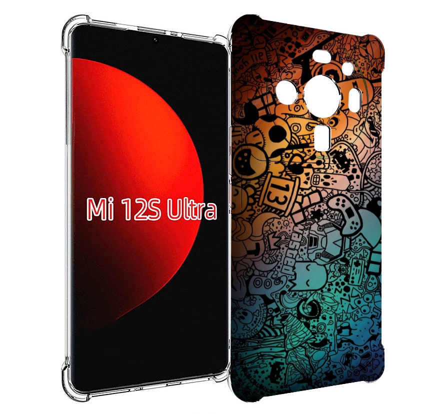 

Чехол MyPads стикеты в тени для Xiaomi 12S Ultra, Прозрачный, Tocco