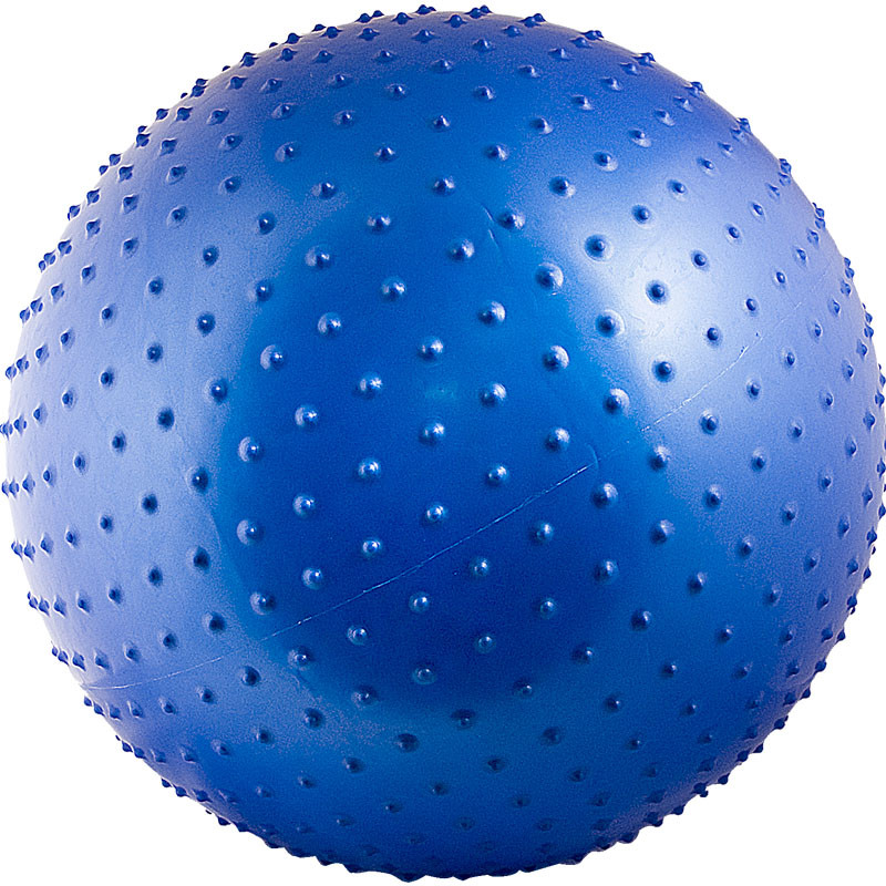 фото Мяч массажный "torres, 65 см, с насосом, синий, арт.al121265