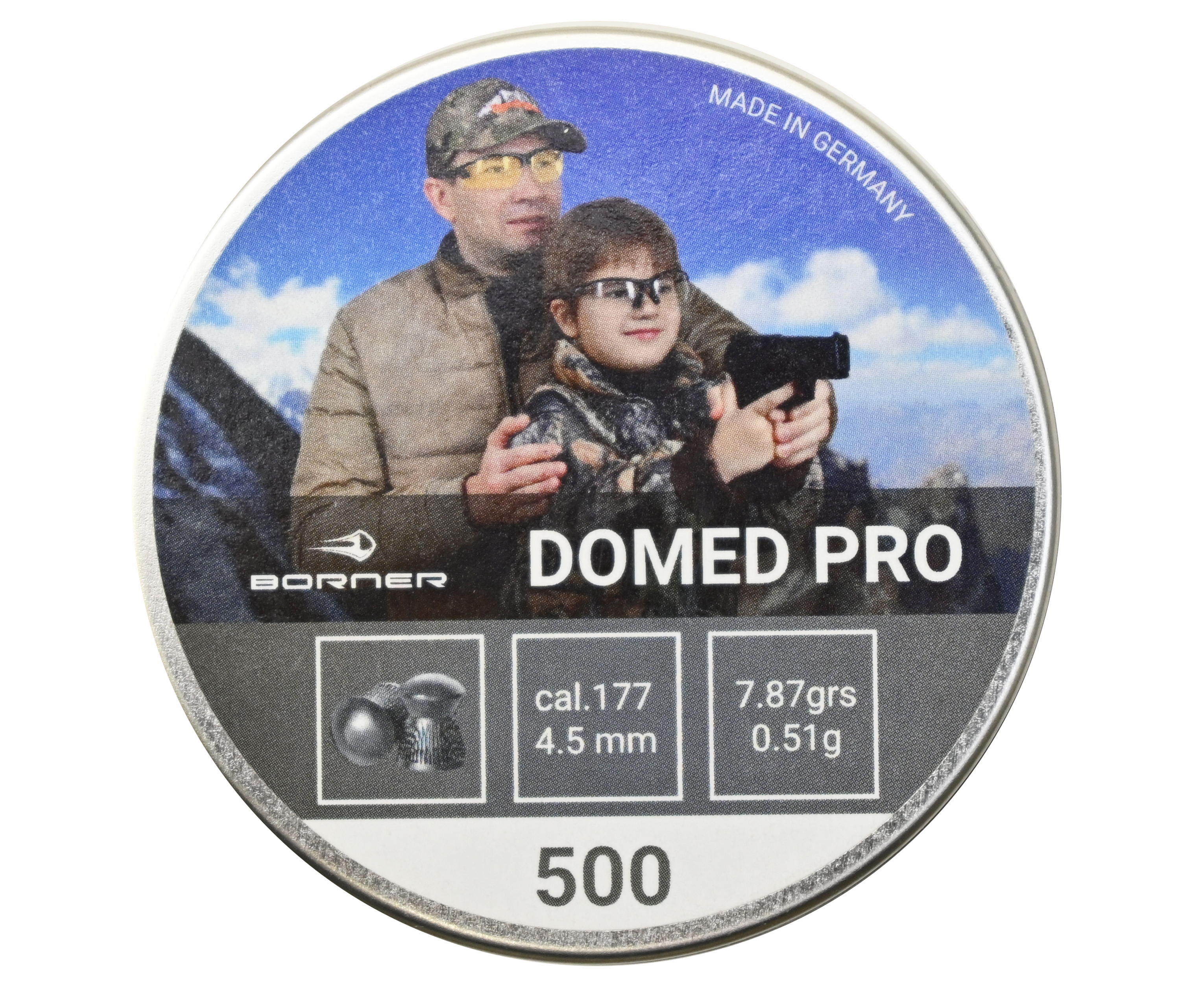 Пули пневматические Borner Domed Pro 4.5 мм 500 шт, 0.51 грамм