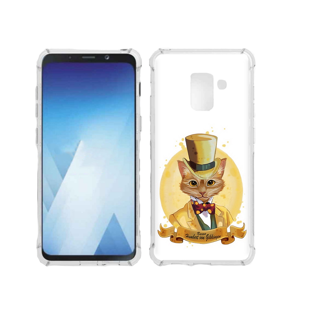 

Чехол MyPads Tocco для Samsung Galaxy A5 (2018) кот юрист (PT95317.573.401), Прозрачный, Tocco