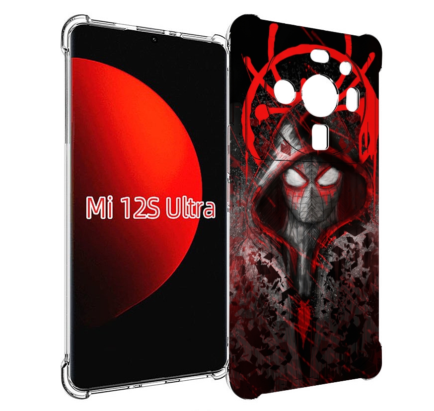 

Чехол MyPads страшный человек паук мужской для Xiaomi 12S Ultra, Прозрачный, Tocco