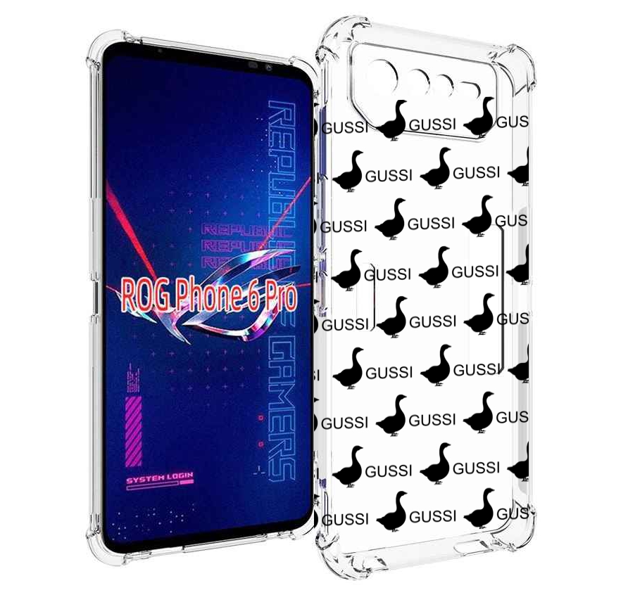 

Чехол MyPads GUSSI для Asus ROG Phone 6 Pro, Прозрачный, Tocco