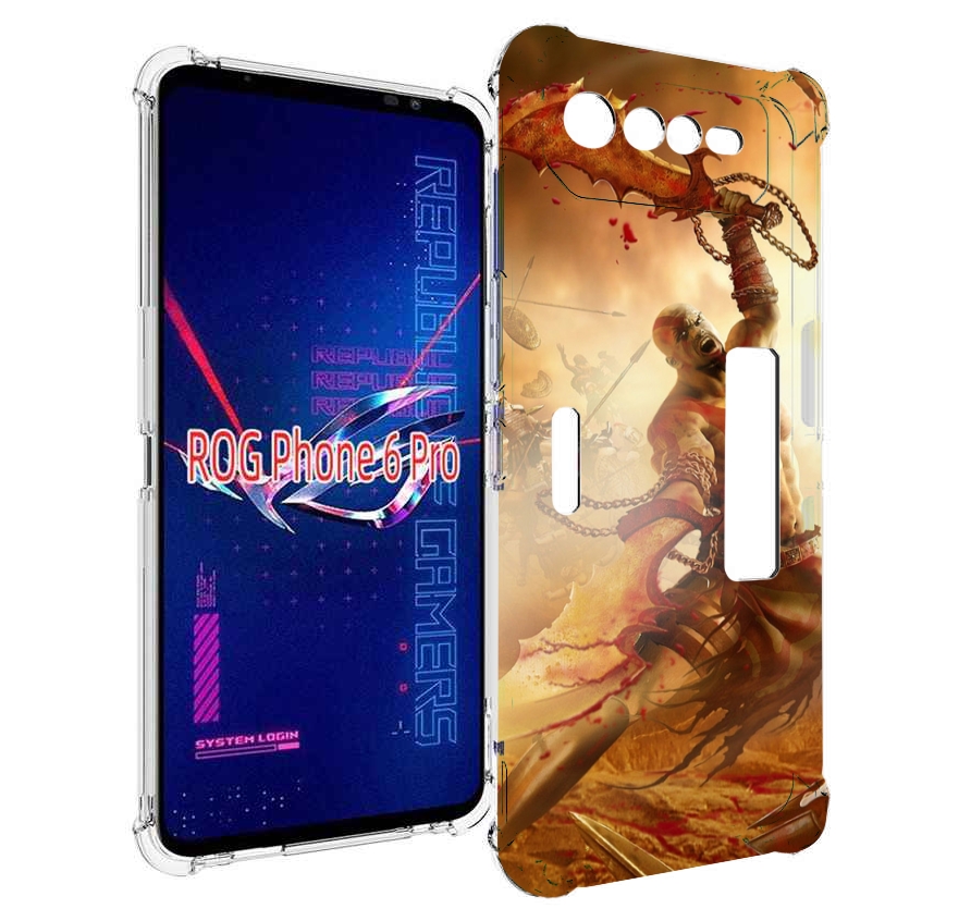 

Чехол MyPads God Of War III для Asus ROG Phone 6 Pro, Прозрачный, Tocco