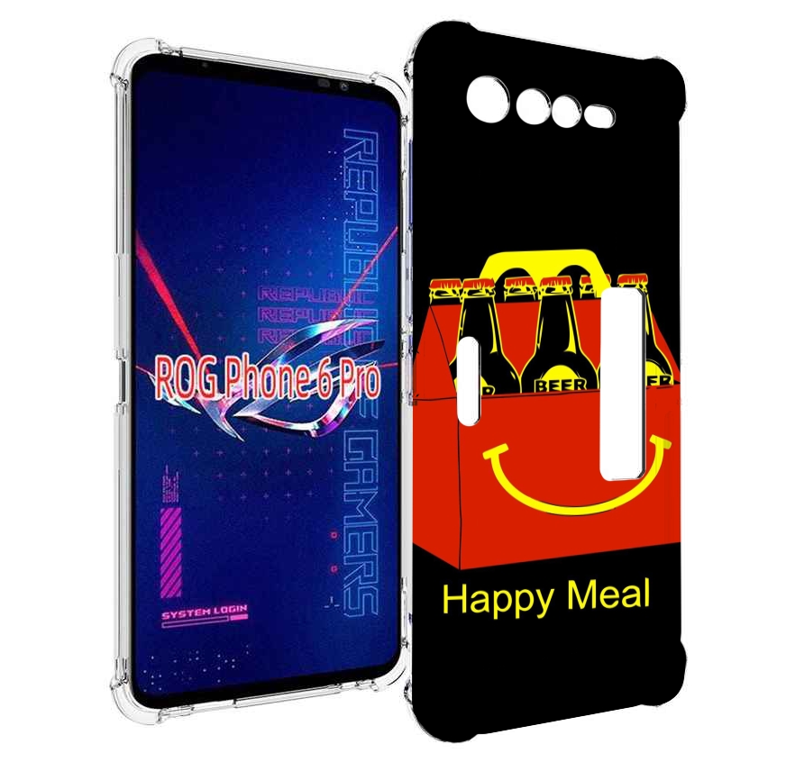 

Чехол MyPads Happy Meal для Asus ROG Phone 6 Pro, Прозрачный, Tocco