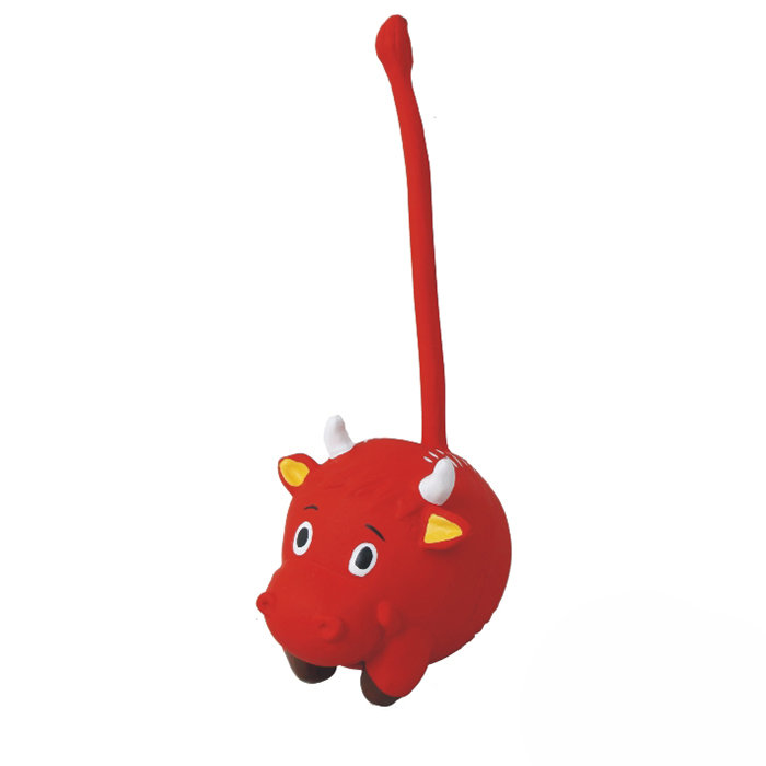 

Игрушка для собак Грызлик Ам Корова хвостатая, красный, латекс, 21 см