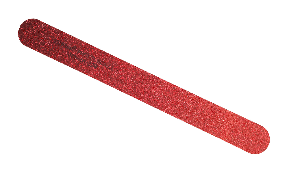 Пилка абразивная для ногтей односторонняя Zinger MEJ-604, 220 грит, красная пилка наждачная zinger чёрная 80 100 zo ef 101