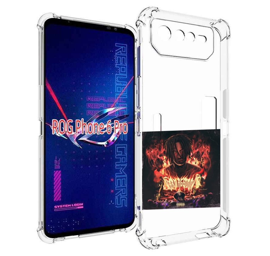 

Чехол MyPads Karmageddon Kizaru для Asus ROG Phone 6 Pro, Прозрачный, Tocco