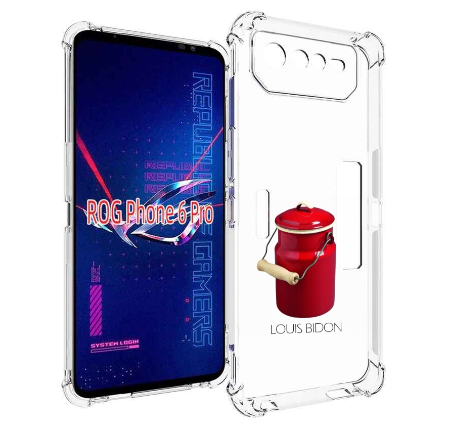 

Чехол MyPads Louis-bidon для Asus ROG Phone 6 Pro, Прозрачный, Tocco