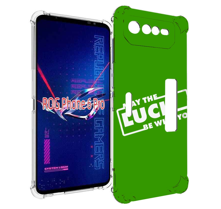 

Чехол MyPads Luck green для Asus ROG Phone 6 Pro, Прозрачный, Tocco