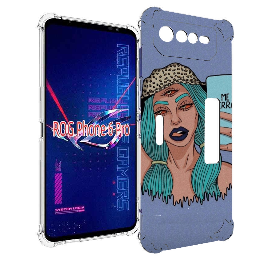 

Чехол MyPads ME Erra женский для Asus ROG Phone 6 Pro, Прозрачный, Tocco
