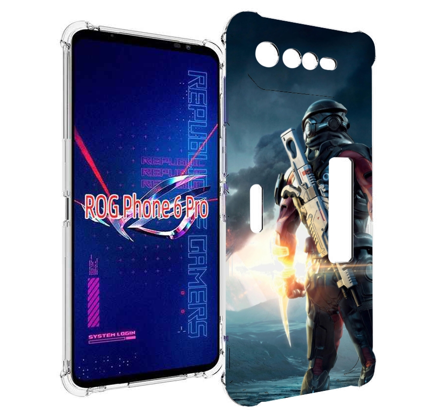 

Чехол MyPads Mass Effect Andromeda Ryder для Asus ROG Phone 6 Pro, Прозрачный, Tocco