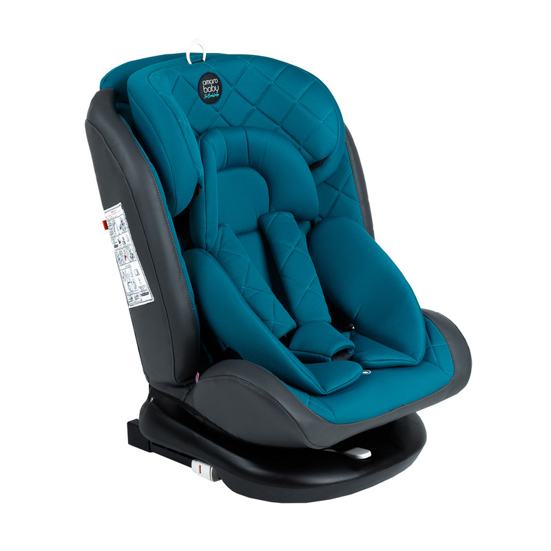 фото Автокресло amarobaby brilliant isofix класс d, группа 0+/1/2/3, бирюзовый