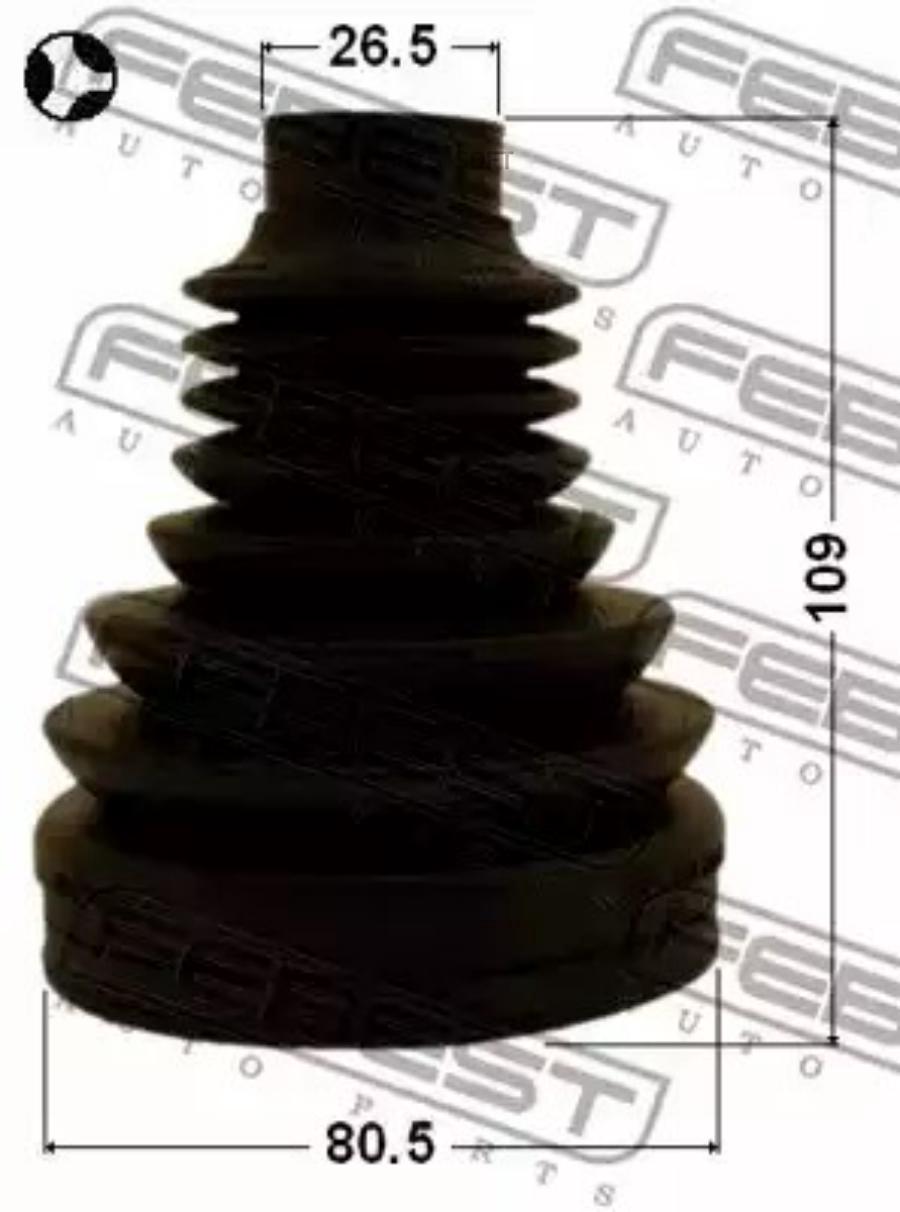 

FEBEST ПЫЛЬНИК ШРУС ВНУТРЕННИЙ КОМПЛЕКТ 80.5X109X26.5