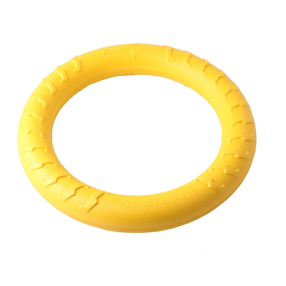Жевательная игрушка для собак PetStandArt Кольцо, Материал EVA, желтый, 29 см