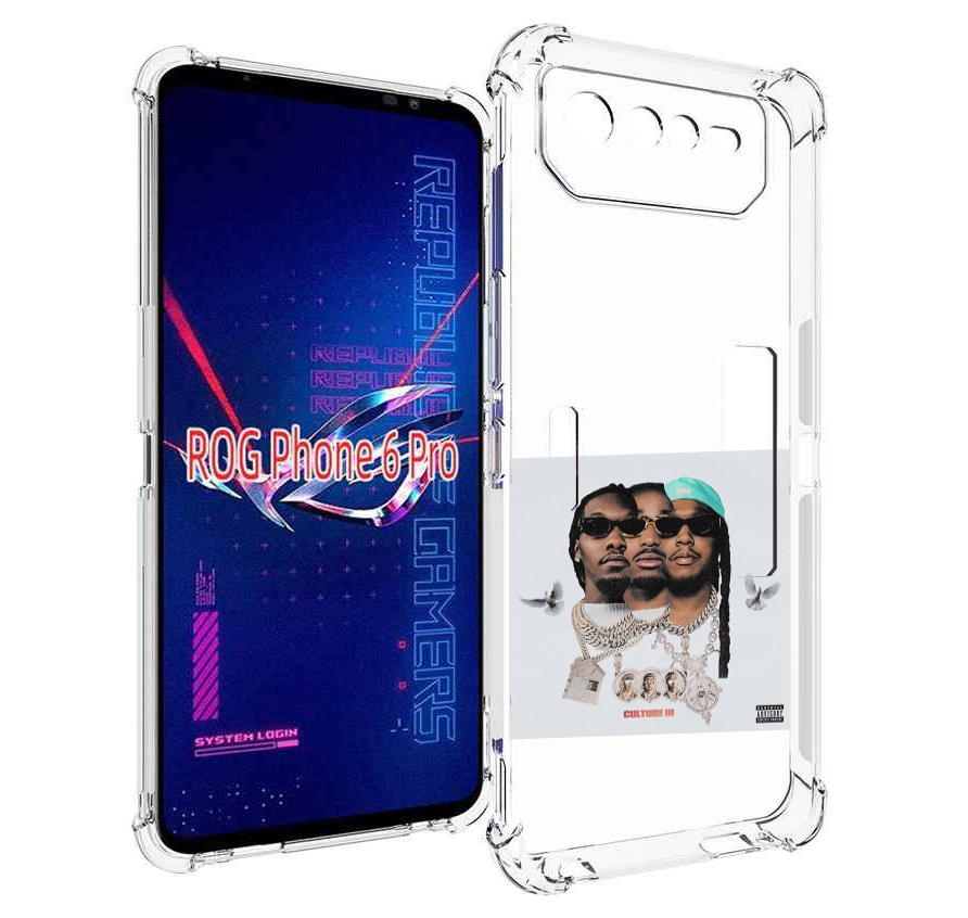 

Чехол MyPads Migos - Culture III для Asus ROG Phone 6 Pro, Прозрачный, Tocco