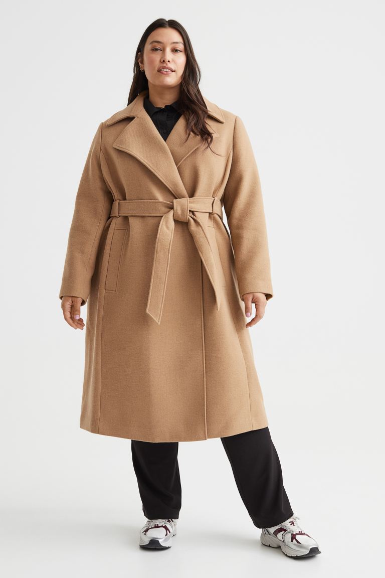 

Пальто женское H&M 1088538002 бежевое XL (доставка из-за рубежа), 1088538002