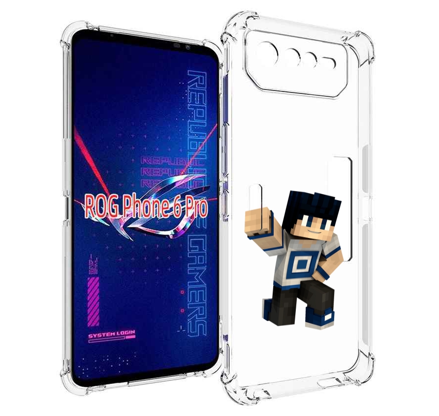 

Чехол MyPads Minecraft-1 для Asus ROG Phone 6 Pro, Прозрачный, Tocco