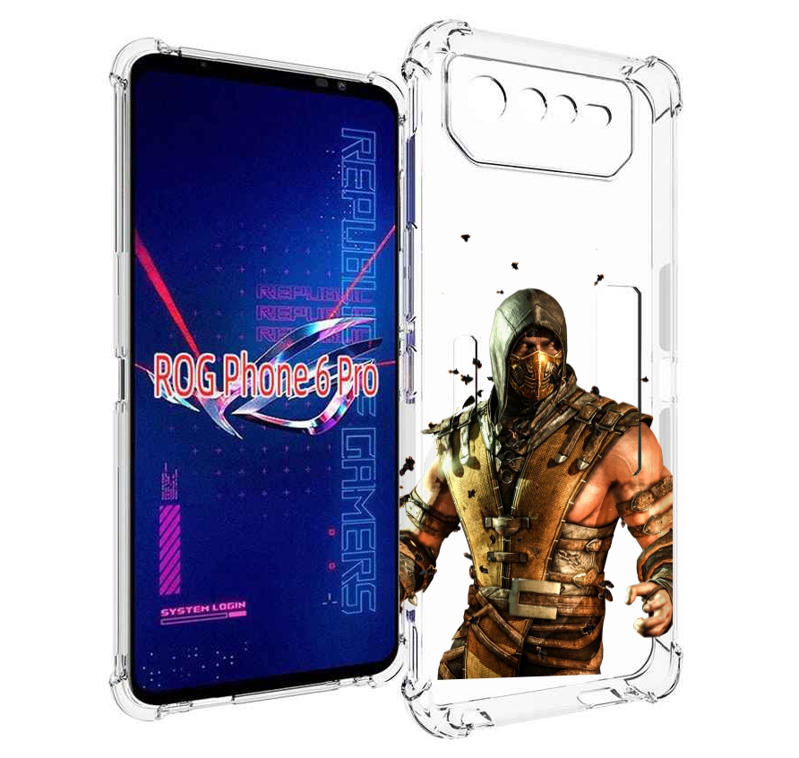 

Чехол MyPads Mortal Kombat scorpion для Asus ROG Phone 6 Pro, Прозрачный, Tocco