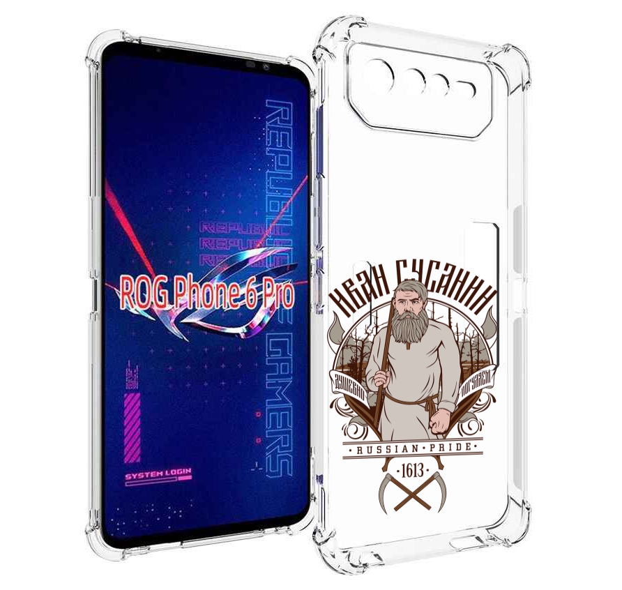 

Чехол MyPads Иван Сусанин для Asus ROG Phone 6 Pro, Прозрачный, Tocco