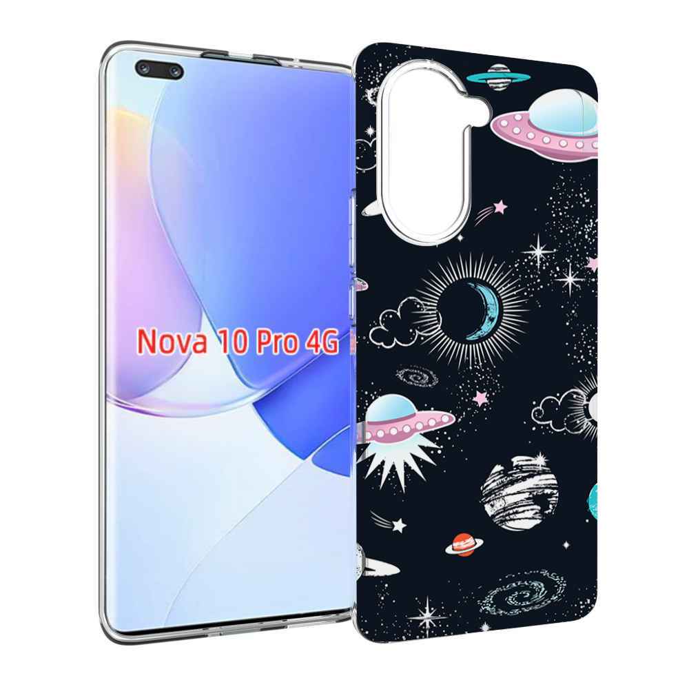фото Чехол mypads космос-мини-картинки для huawei nova 10 pro противоударный