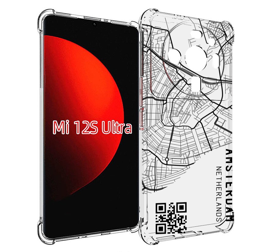 

Чехол MyPads схема-амстердам для Xiaomi 12S Ultra, Прозрачный, Tocco