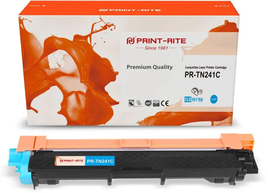 

Картридж для лазерного принтера Print-Rite TFB684CPU1J (PR-TN241C) голубой, совместимый, TFB684CPU1J