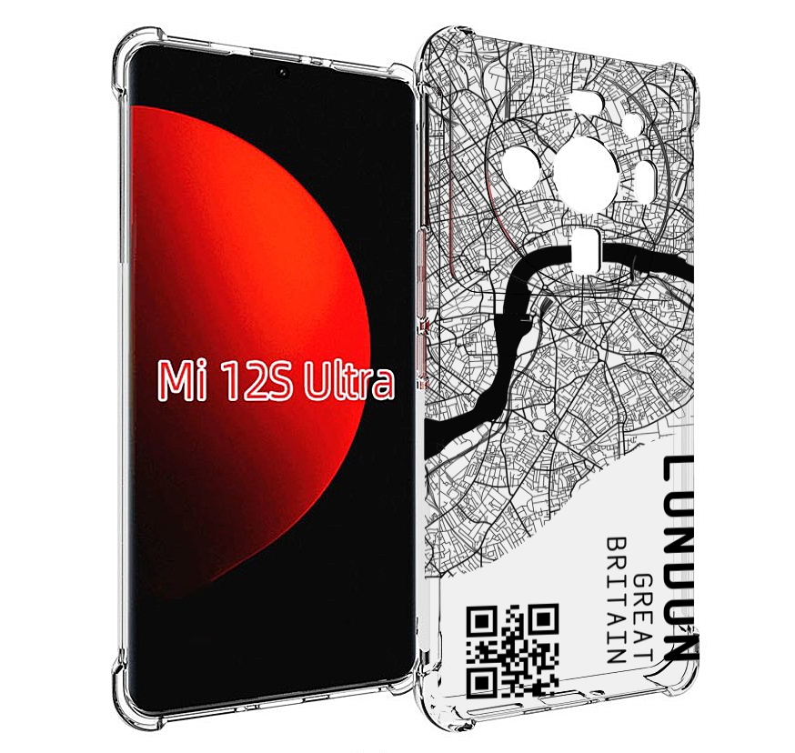 

Чехол MyPads схема-лондон для Xiaomi 12S Ultra, Прозрачный, Tocco