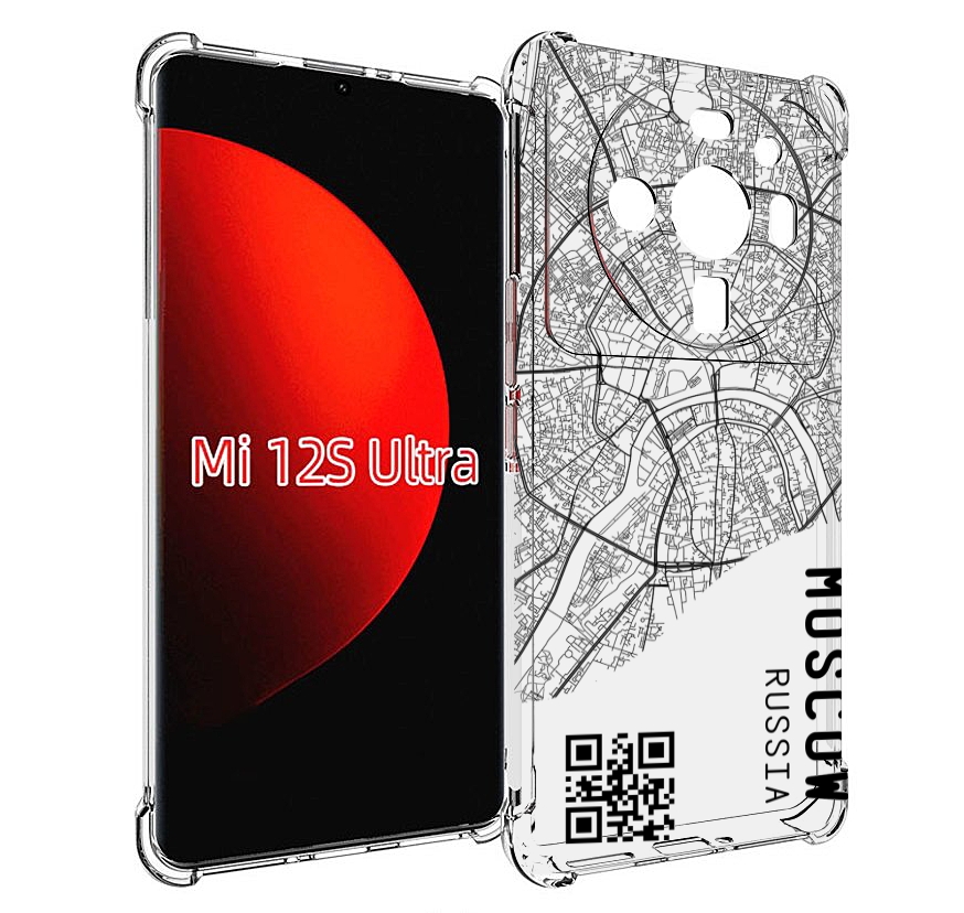 

Чехол MyPads схема-москва для Xiaomi 12S Ultra, Прозрачный, Tocco