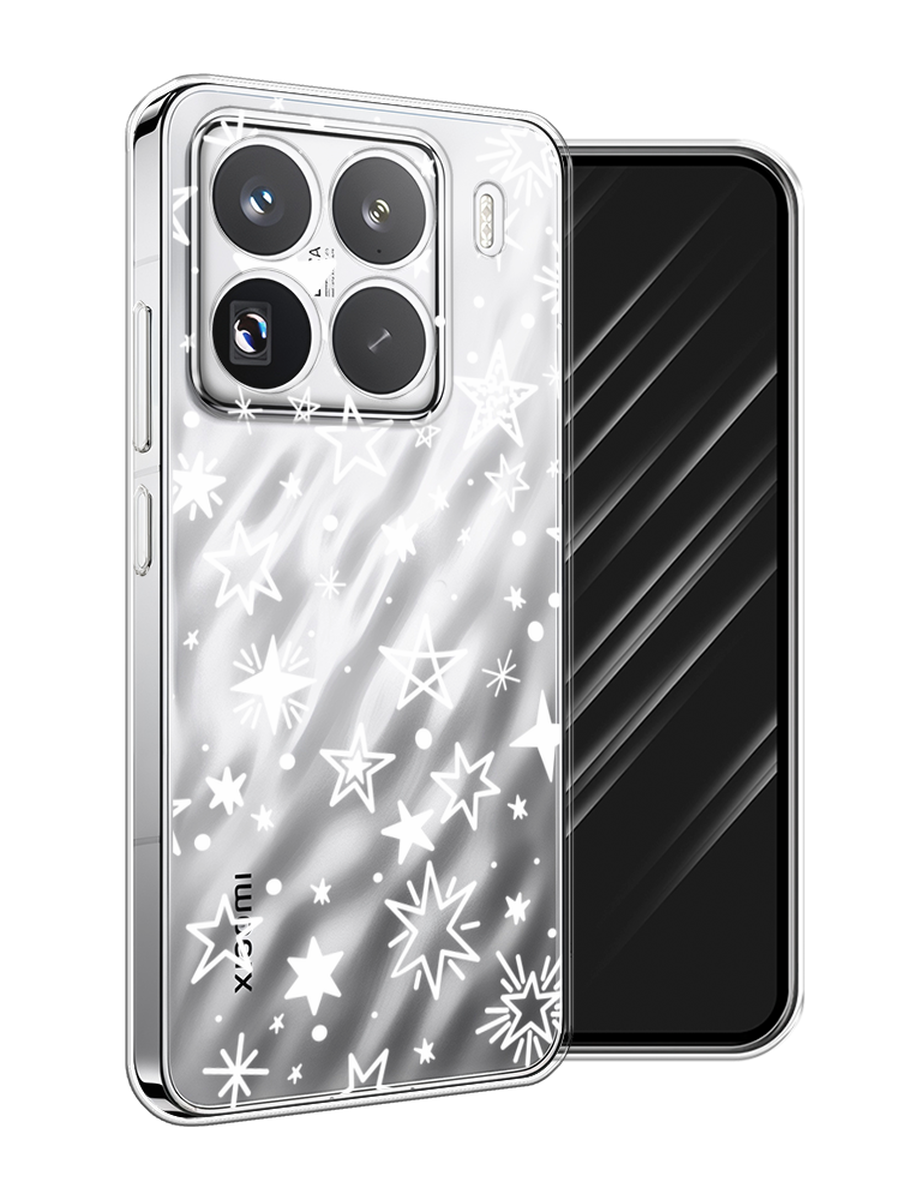 

Чехол Awog на Xiaomi 15 Pro "Звездочки графика белая", Прозрачный;белый, 323750-1