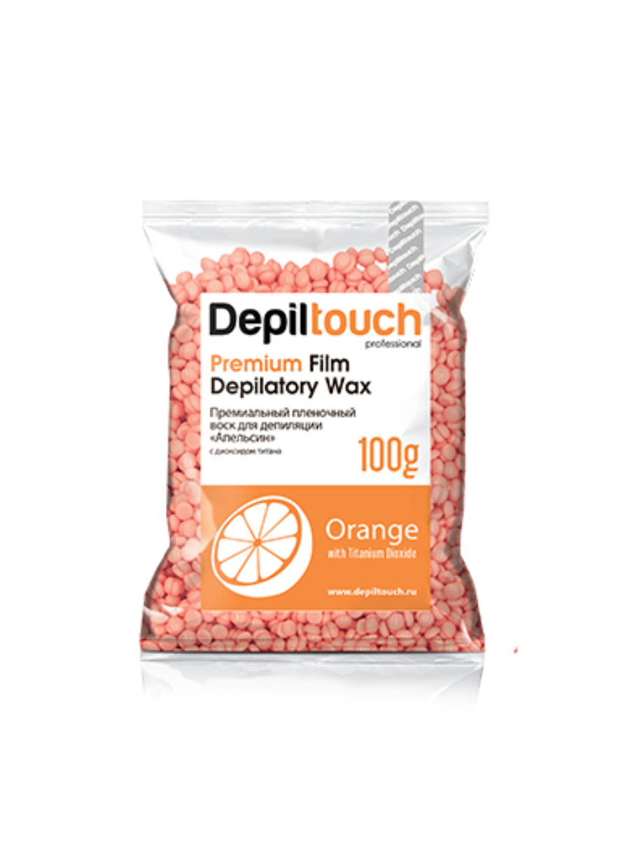 Воск для депиляции плёночный Depiltouch /Premium Orange, 100 гр