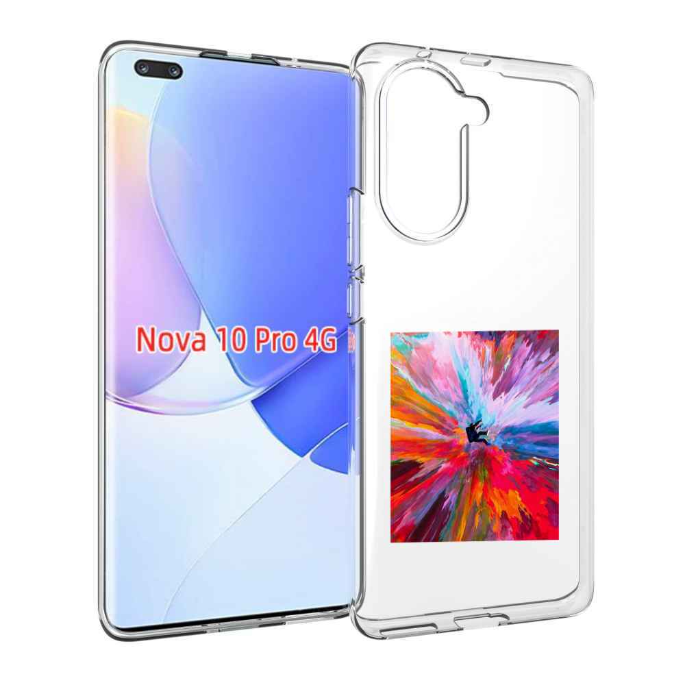 Чехол MyPads красочный астранавт для Huawei Nova 10 Pro противоударный