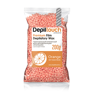 Воск для депиляции плёночный Depiltouch /Premium Orange, 200 гр