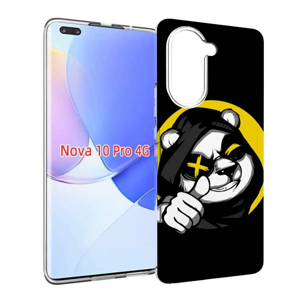 Чехол MyPads крутая пандочка ок для Huawei Nova 10 Pro противоударный