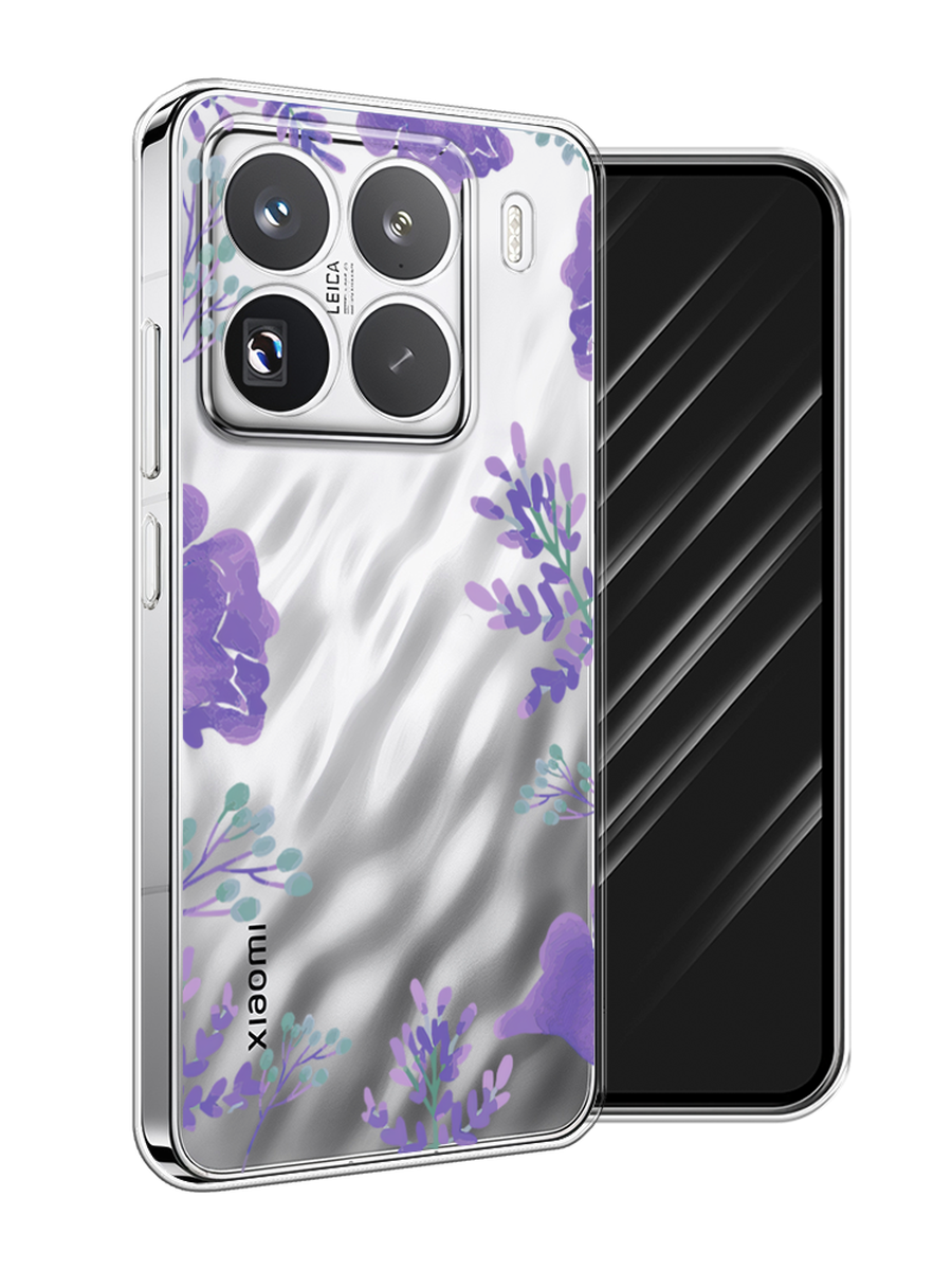 

Чехол Awog на Xiaomi 15 Pro "Сиреневая цветочная рамка", Прозрачный;фиолетовый, 323750-1