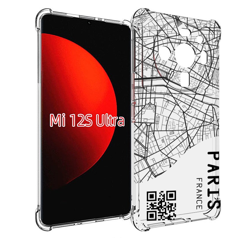 

Чехол MyPads схема-париж для Xiaomi 12S Ultra, Прозрачный, Tocco