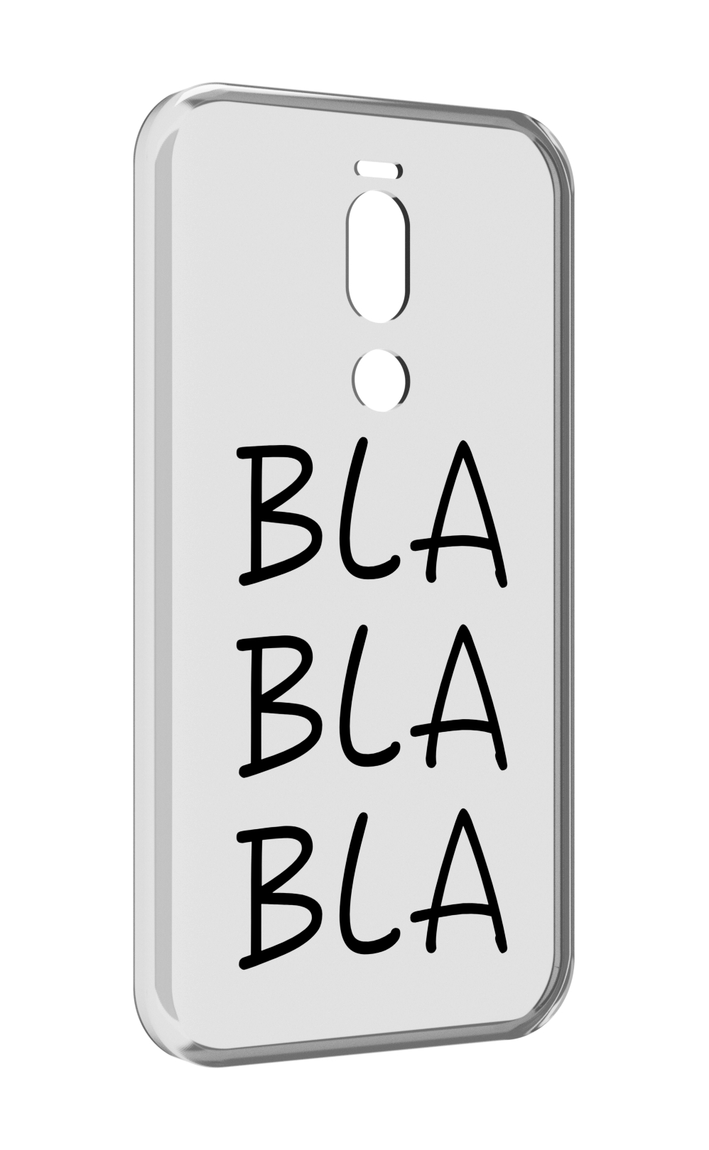

Чехол Mypads Bla-Bla Для Meizu X8, Прозрачный, Tocco