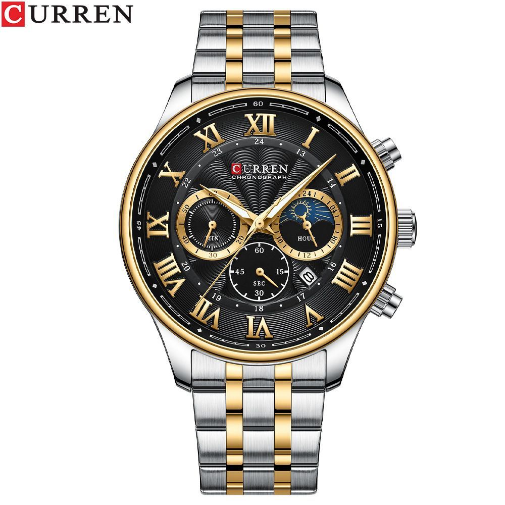 

Наручные часы унисекс CURREN 8395 серебристые/золотистые, 8395