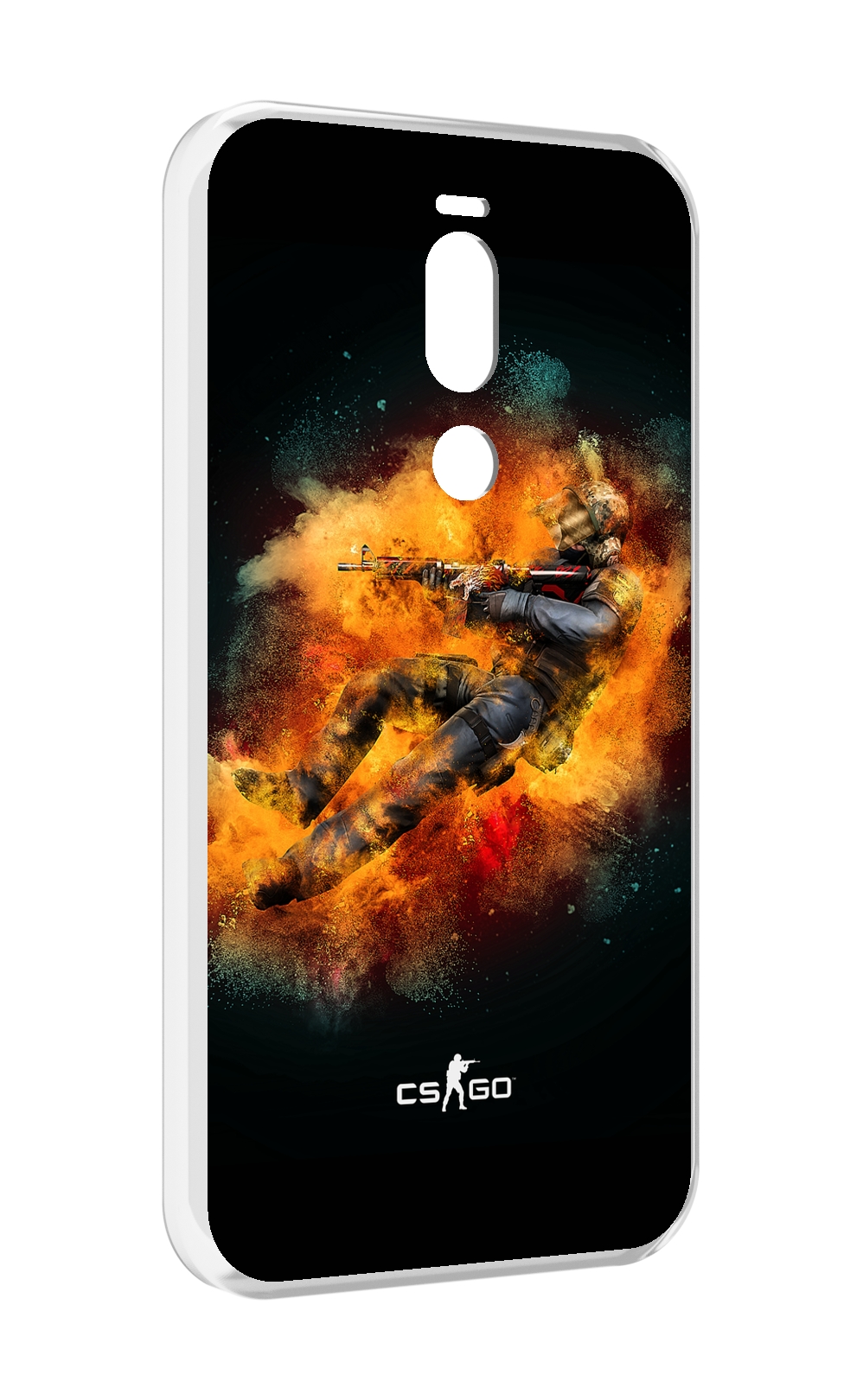 

Чехол Mypads Cs-Go-Контр-Террорист Мужской Для Meizu X8, Прозрачный, Tocco