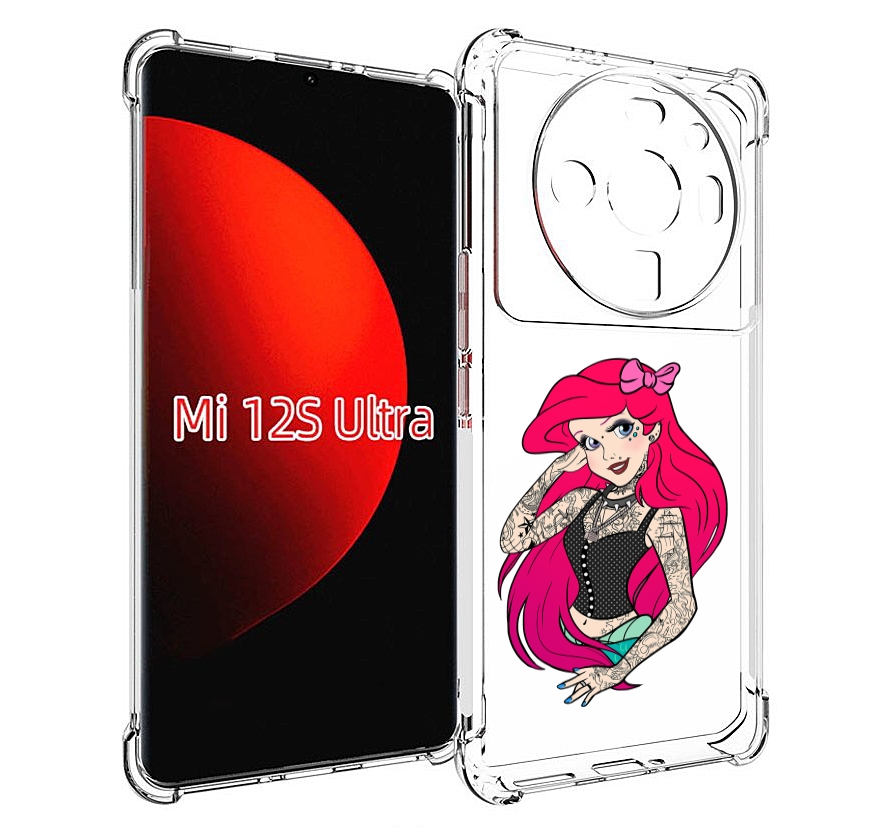 

Чехол MyPads татуированная-принцесса женский для Xiaomi 12S Ultra, Прозрачный, Tocco