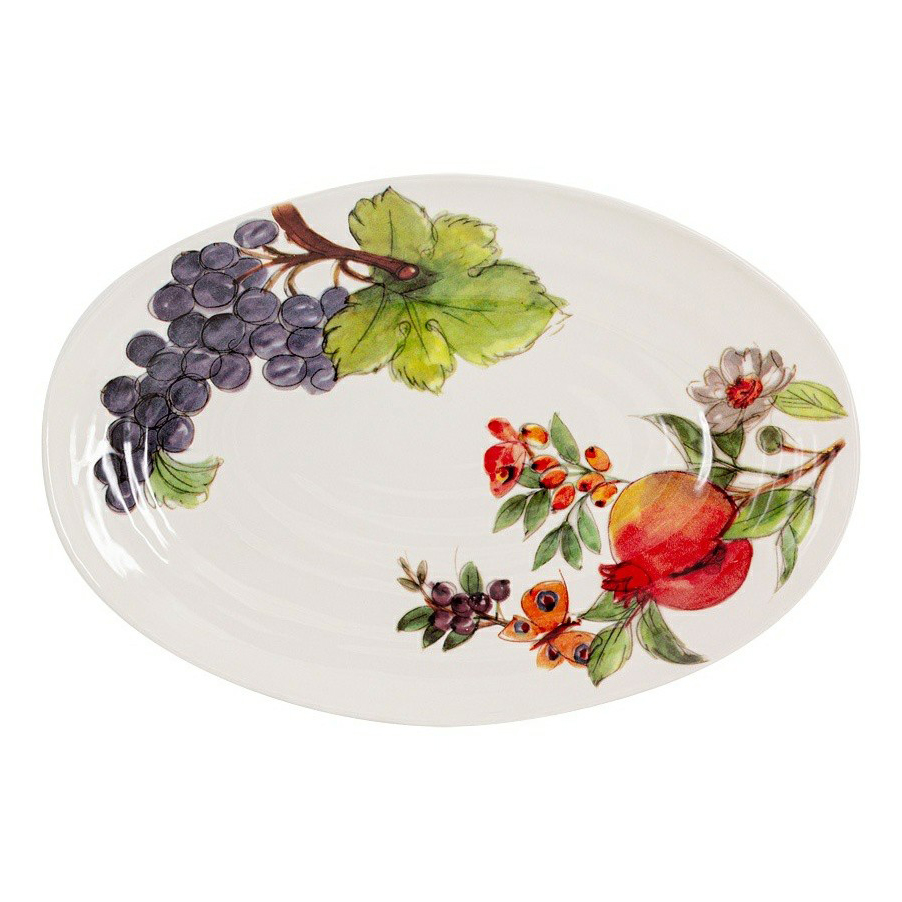 

Блюдо сервировочное Home & Style Tutti Frutti 39x28x3 см, Разноцветный