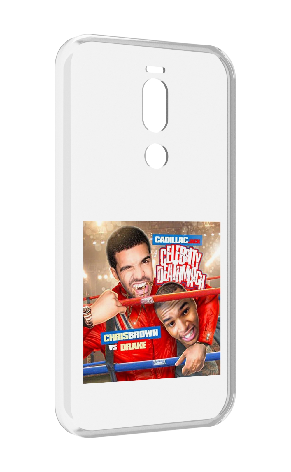 Чехол Mypads Drake & Chris Brown - Celebrity Deathmatch Для Meizu X8