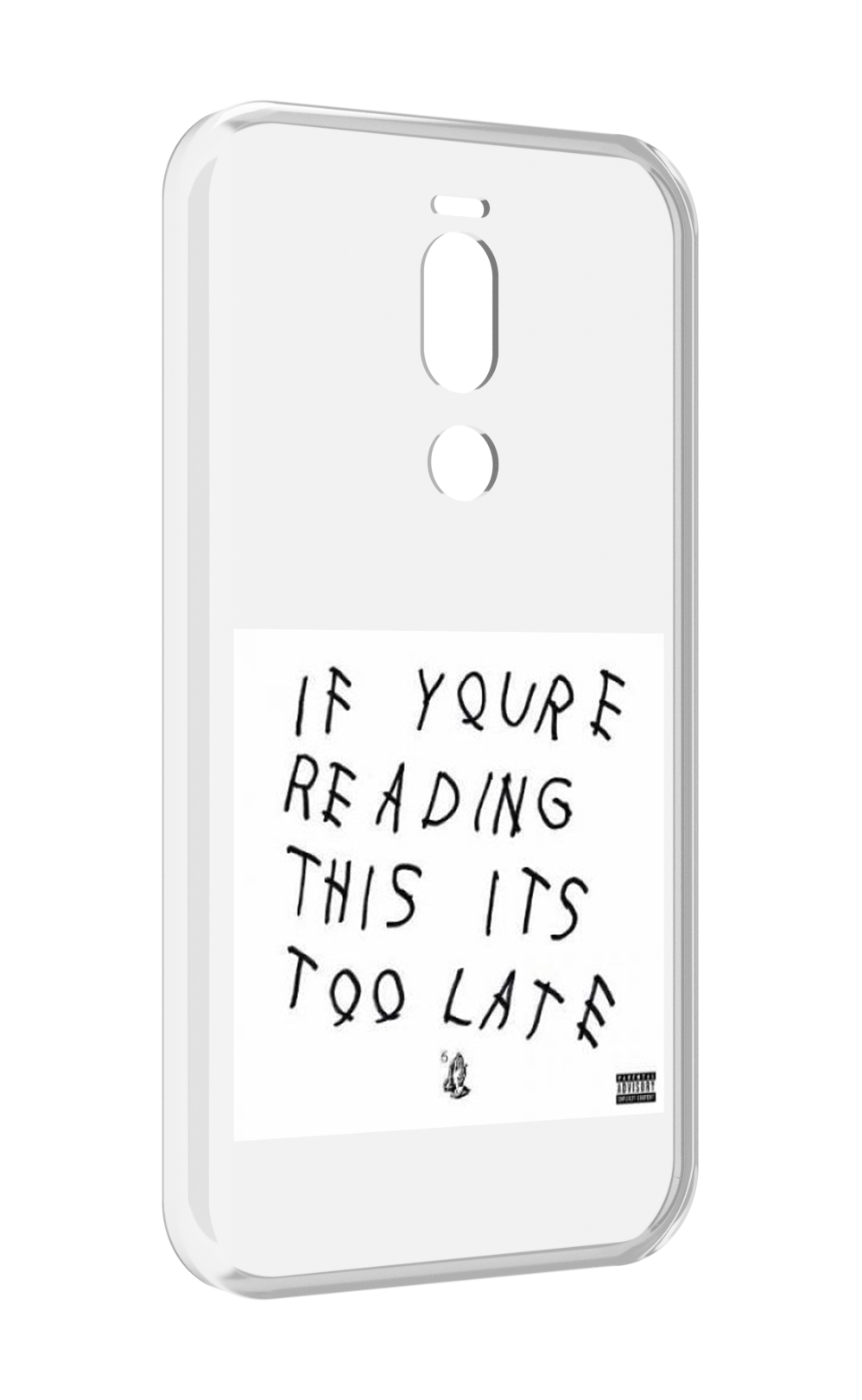 

Чехол Mypads Drake - If You’Re Reading This It’S Too Late Для Meizu X8, Прозрачный, Tocco