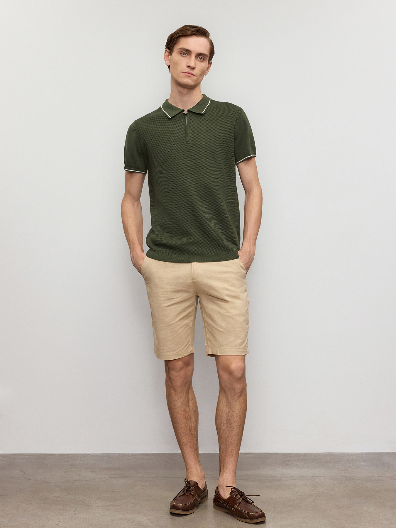 

Шорты мужские Just Clothes 000000386 бежевые 60 RU, Бежевый, 000000386