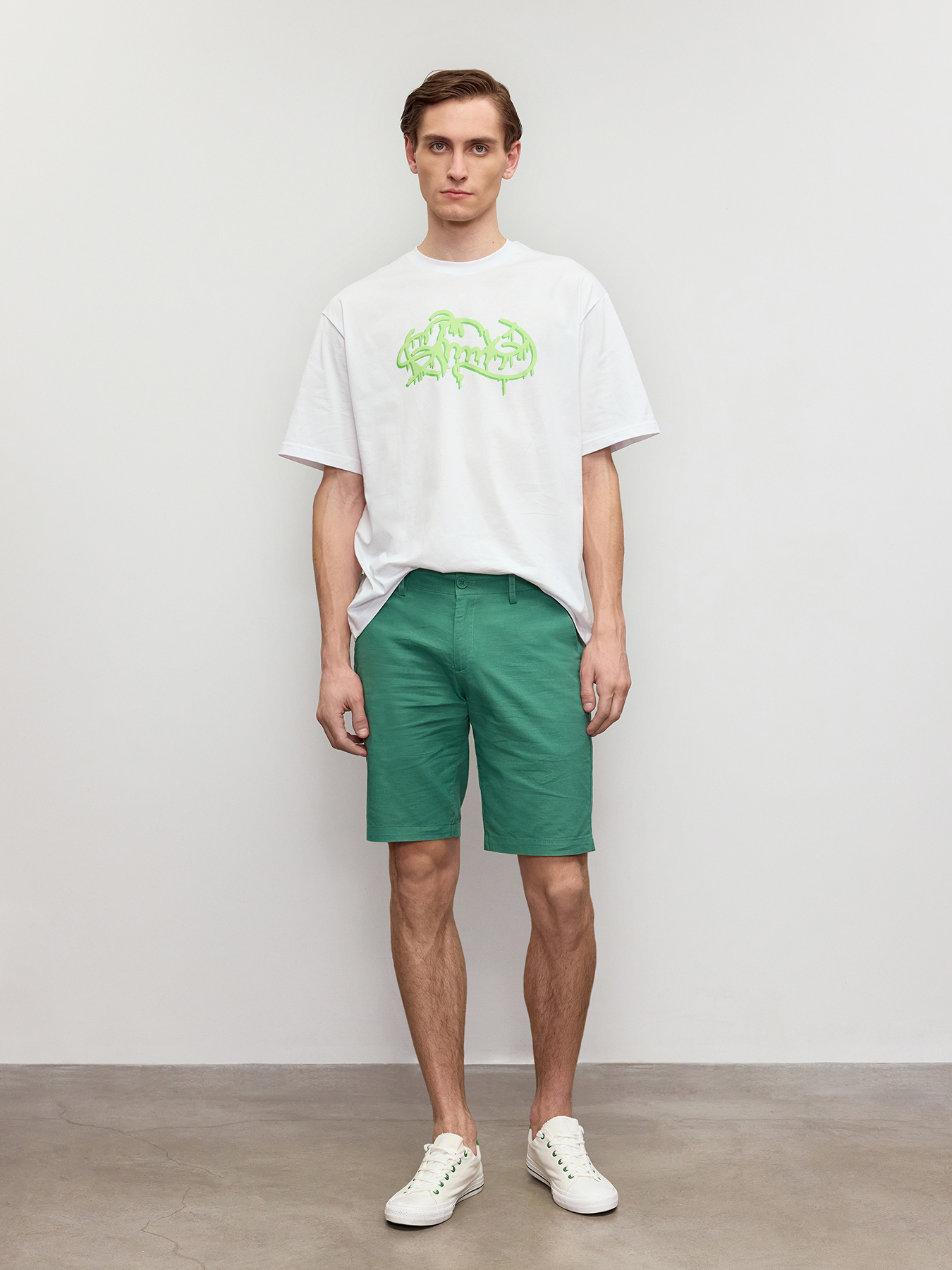 

Шорты мужские Just Clothes 000000386 зеленые 58 RU, Зеленый, 000000386