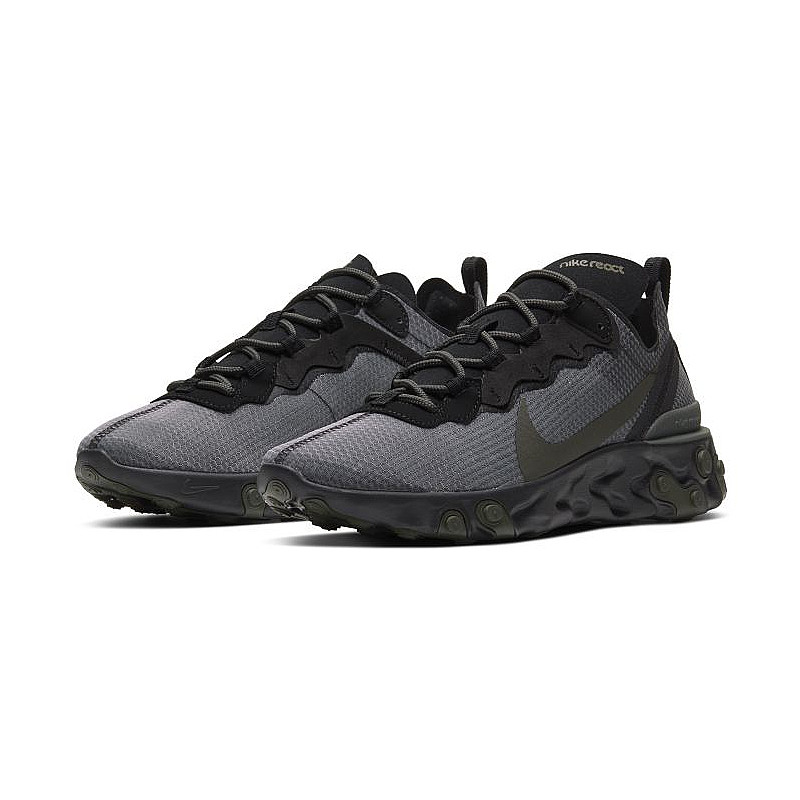 

Кроссовки унисекс Nike REACT ELEMENT 55 серые 8 US, Серый, REACT ELEMENT 55