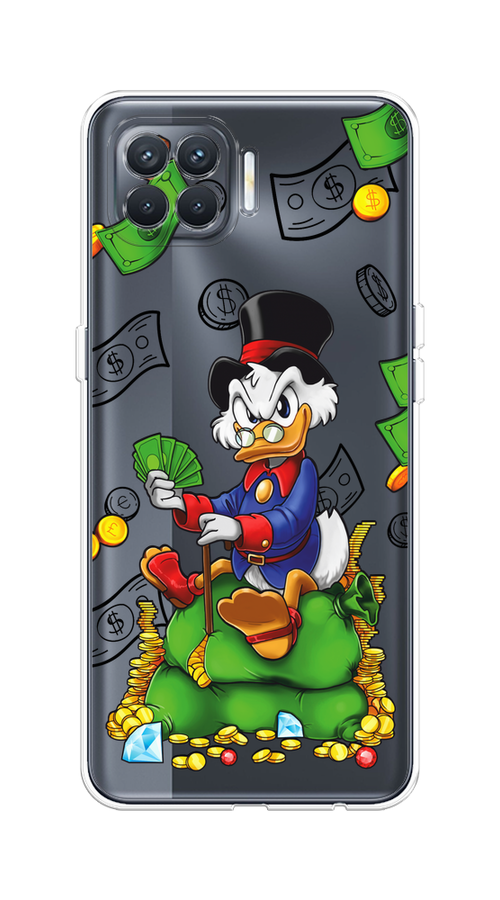 

Чехол на Oppo Reno 4 Lite/A93 "Scrooge Richness", Черный;синий;зеленый, 254550-1