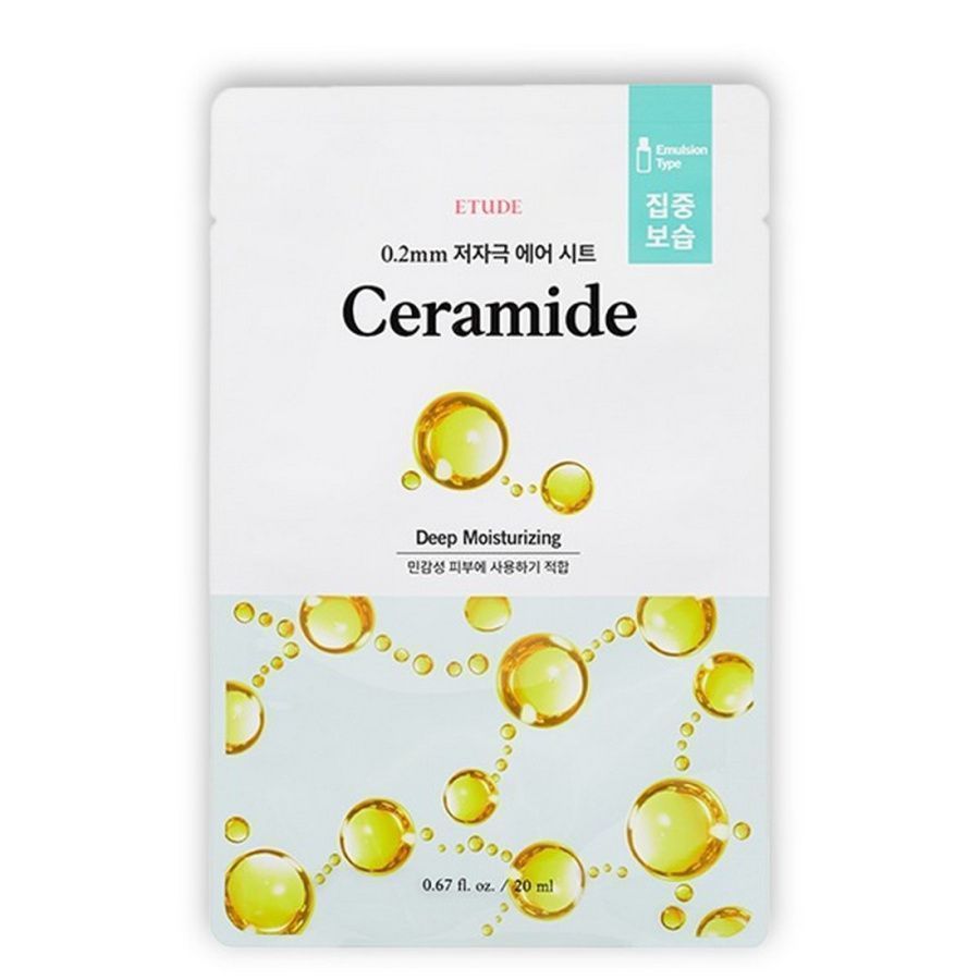 

Etude Тканевая маска для лица с керамидами / 0.2 Therapy Air Mask Ceramide, 20 мл, (2шт.), kr-20008