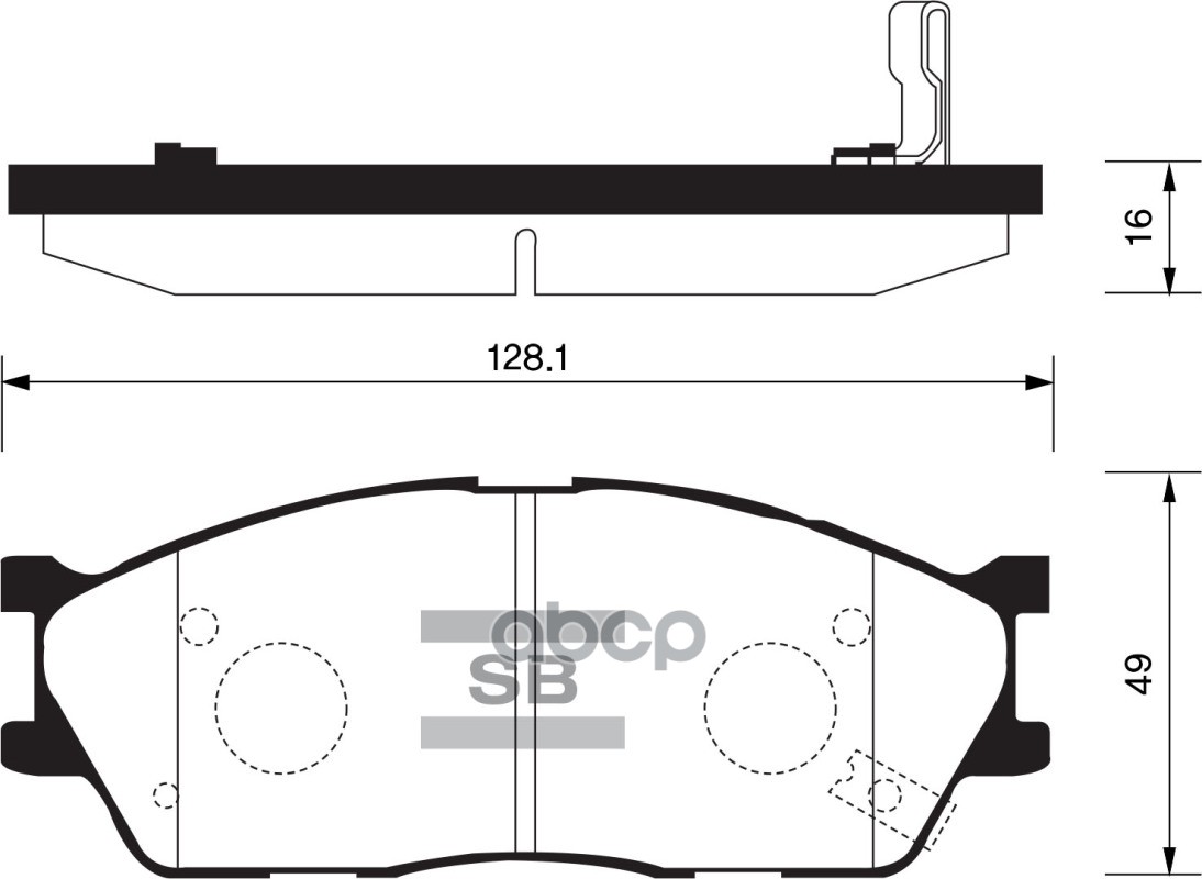 

Колодки Тормозные Передние Sangsin Brake Sp1164 Kia Spectra /Shuma 2 (01-04)/Rio(Калинин)