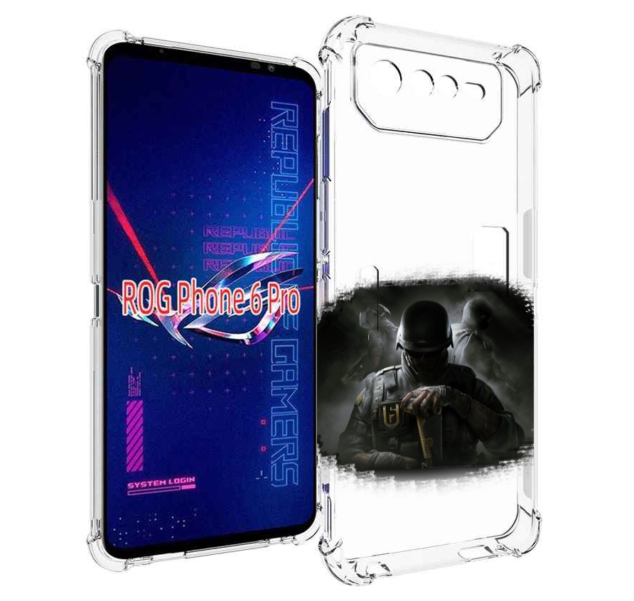 

Чехол MyPads Rainbow Six Siege для Asus ROG Phone 6 Pro, Прозрачный, Tocco