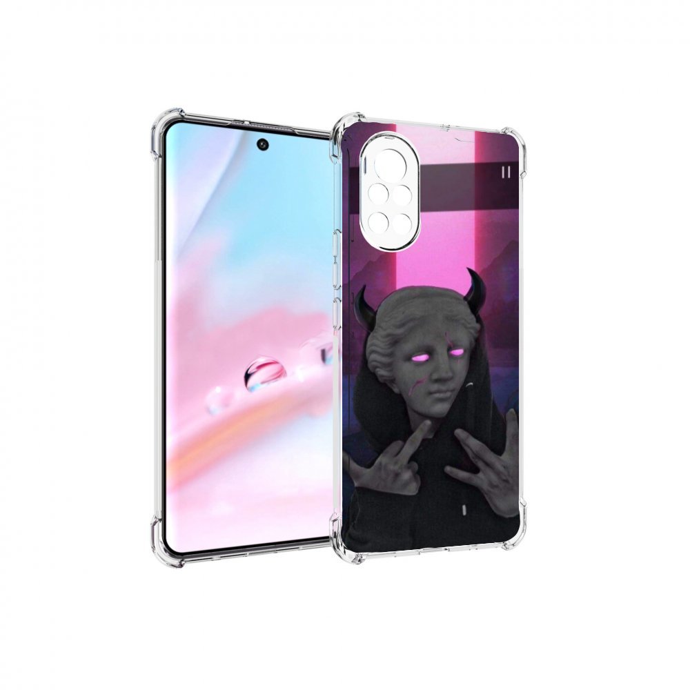 

Чехол MyPads глитч-статуя для Huawei Nova 8 (ANG-LX1), Прозрачный, Tocco